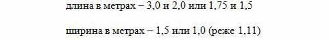 линейные размеры шифера