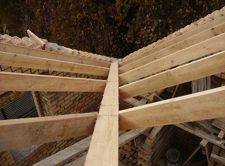 Стропильная система ендовы