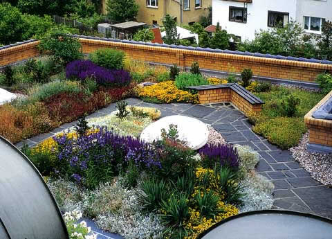 инверсионная зеленая кровля